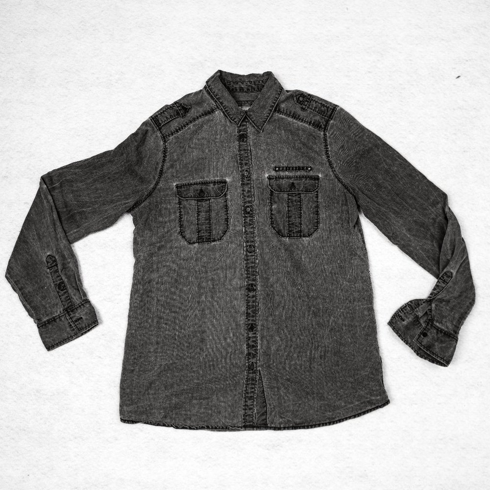 Express denim button down Boyfriend shirt
